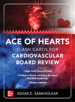 Hardcover Ace of Hearts: Flash Cards for Cardiovascular Board Review Book