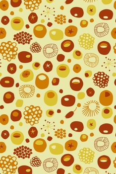 Notes: A Blank Sheet Music Notebook with Yellow Circles Abstract Cover Art