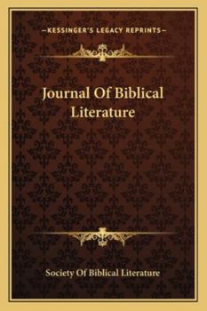 Journal of Biblical literature