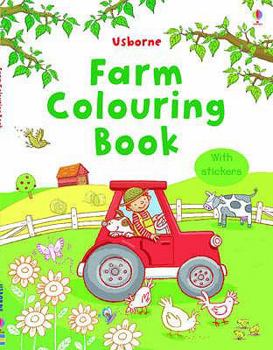 Paperback Farm Colouring Book with Stickers Book