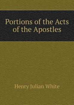 Paperback Portions of the Acts of the Apostles [Latin] Book