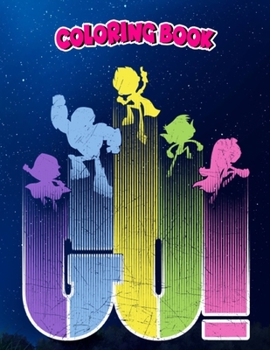 Coloring Book: Go! Retro, Children Coloring Book, 100 Pages to Color