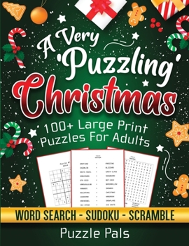 Paperback A Very Puzzling Christmas: 100+ Large Print Puzzles For Adults [Large Print] Book