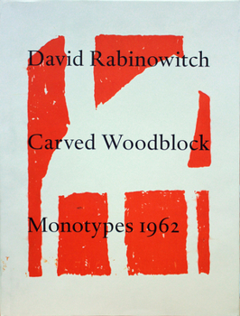 Hardcover David Rabinowitch Carved Woodblock Monotypes 1962 Book