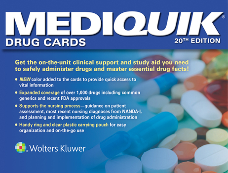 Hardcover Mediquik Drug Cards Book