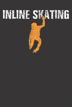 Paperback Notebook: Inline Skating Skater Vintage Gift Dot Grid 6x9 120 Pages Book