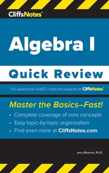 Paperback CliffsNotes Algebra I: Quick Review Book