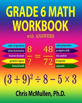 Paperback Grade 6 Math Workbook with Answers Book