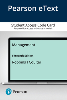 Management Pearson Etext Access Card