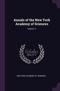 Paperback Annals of the New York Academy of Sciences; Volume 11 Book