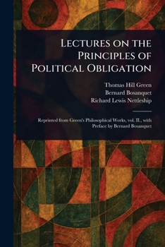 Paperback Lectures on the Principles of Political Obligation Book