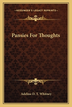 Paperback Pansies For Thoughts Book