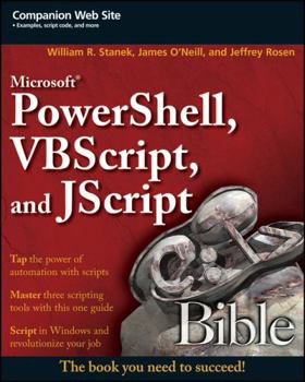 Paperback Microsoft Powershell, VBScript and JScript Bible Book