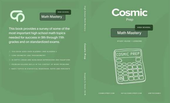 Paperback Cosmic Prep High School Math Mastery Book