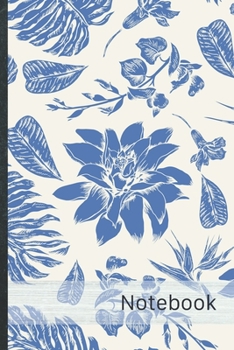 Paperback Notebook: lined Notebook - Over 120 lined pages - Design "103 Tropical" - Size 6 x 9 inches - Perfect for Sketching, Drawing, Bu Book