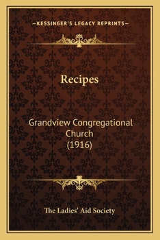 Recipes: Grandview Congregational Church