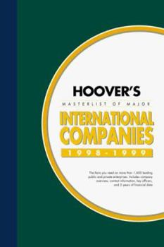 Hardcover Hoover's Masterlist of Major International Companies Book