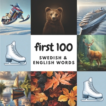 Paperback First 100 Swedish & English Words Book