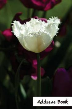 Address Book.: (Flower Edition Vol. 120) Glossy And Soft Cover, Large Print, Font, 6" x 9" For Contacts, Addresses, Phone Numbers, Em