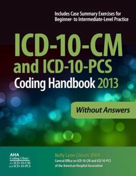 Paperback ICD-10-CM and ICD-10-PCs Coding Handbook 2013 Without Answers Book