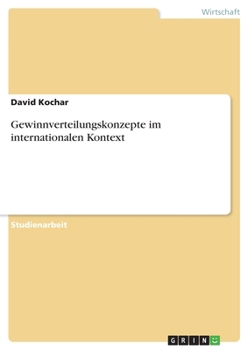 Paperback Gewinnverteilungskonzepte im internationalen Kontext [German] Book