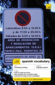 Paperback Teach Yourself Spanish Vocabulary Book