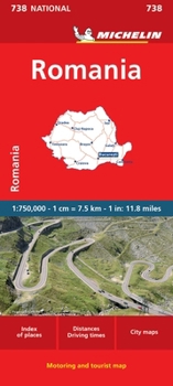 Loose Leaf Michelin Romania Map 738 Book