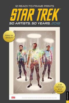 Calendar Star Trek 2018 Poster Calendar: 50 Artists. 50 Years. Book