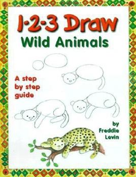 Paperback 1-2-3 Draw Wild Animals Book