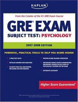 Paperback Kaplan GRE Exam Subject Test: Psychology Book