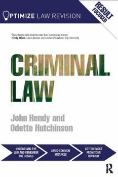 Hardcover Optimize Criminal Law Book
