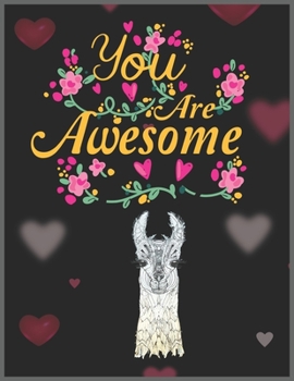 Paperback You are Awesome: Llama Alpaca Planner & Calendar, Daily Weekly Planner with Monthly quick-view/over view with 2020 Planner Book