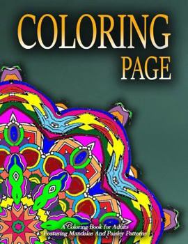 Paperback COLORING PAGE - Vol.6: adult coloring pages Book