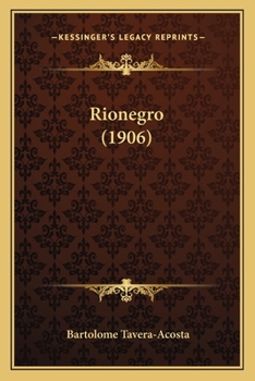 Paperback Rionegro (1906) Book