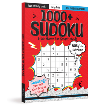 Paperback 1000 + Sudoku Brain Games for Smart Minds Book