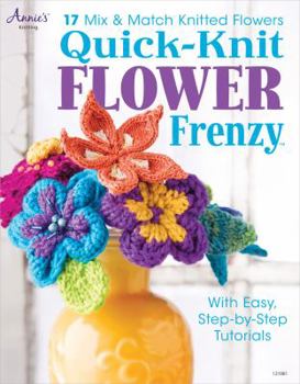 Paperback Quick-Knit Flower Frenzy Book