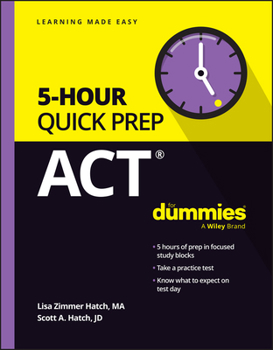 Paperback ACT 5-Hour Quick Prep for Dummies Book