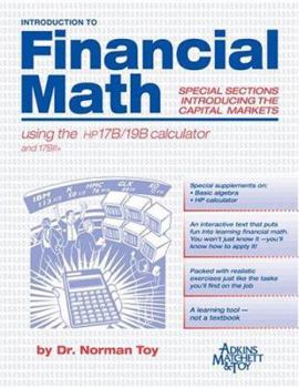 Paperback Introduction to Financial Math using the HP 17B/19B calculator Book