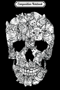 Composition Notebook: Cat Skull Cat Lovers Kitty Skeleton Journal/Notebook Blank Lined Ruled 6x9 100 Pages
