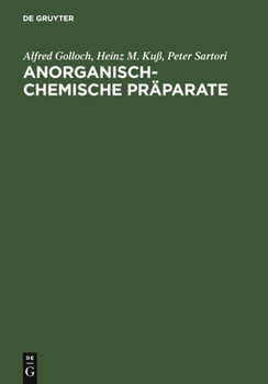 Hardcover Anorganisch-Chemische Präparate [German] Book