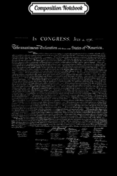 Composition Notebook: Declaration of Independence liberty  for America Journal/Notebook Blank Lined Ruled 6x9 100 Pages