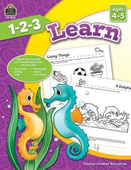 Paperback 1-2-3 Learn Ages 4-5 Book