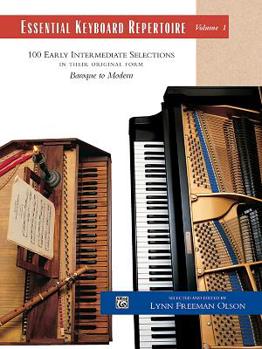 Paperback Essential Keyboard Repertoire, Vol 1: 100 Early Intermediate Selections in Their Original Form - Baroque to Modern, Comb Bound Book