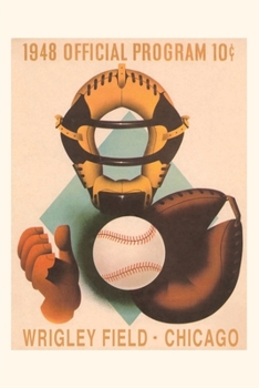 Paperback Vintage Journal Wrigley Field Poster with Phantom Catcher Book