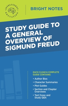 Paperback Study Guide to a General Overview of Sigmund Freud Book