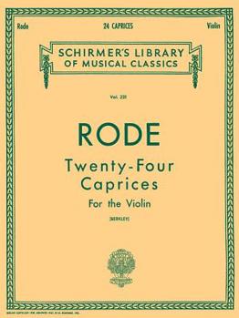 Paperback 24 Caprices: Schirmer Library of Classics Volume 231 Violin and Piano Book