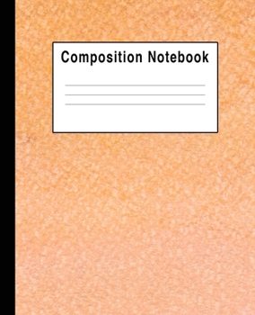 Composition Notebook: Pastel Peach