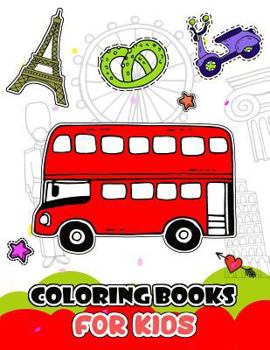 Paperback Coloring Books for Kids: My First Travel Europe Book