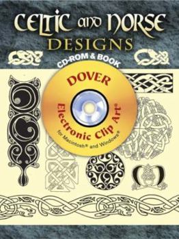 Paperback Celtic and Norse Designs [With CDROM] Book