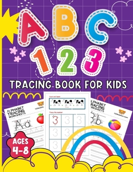 Paperback ABC 123: Tracing Book For Kids Book